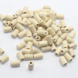 500 Pcs 5X8mm Wood Tube Beads Natural Untreated Wooden Spacer
