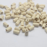 500 Pcs 5X8mm Wood Tube Beads Natural Untreated Wooden Spacer