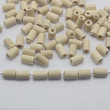 500 Pcs 5X8mm Wood Tube Beads Natural Untreated Wooden Spacer
