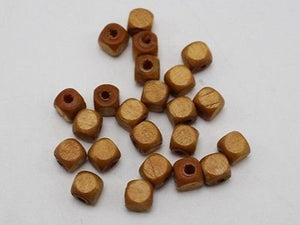 500 pcs 6X6mm Natural Cube Wood Beads Wooden Spacer