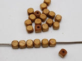 500 pcs 6X6mm Natural Cube Wood Beads Wooden Spacer
