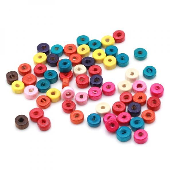 1000pcs Wooden Spacer Beads 7x4mm for Jewelry Making DIY