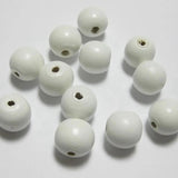 100 12mm Round Wood Beads-Wooden beads