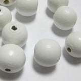 100 12mm Round Wood Beads-Wooden beads