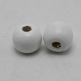 100 12mm Round Wood Beads-Wooden beads