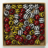 20Pcs 16mm Colorful Wooden Beads DIY Accessories Children Toys