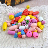 Mixed Wooden Round Beads 8-30mm 50g Z5410-3