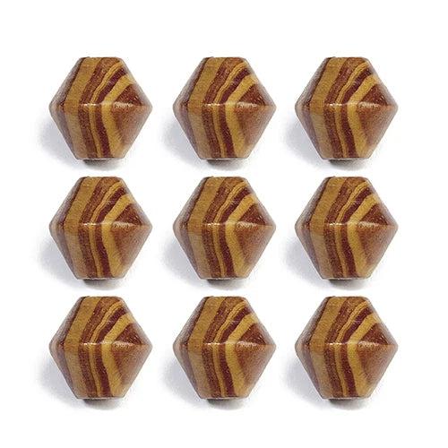 50pcs Natural Wooden Pine Beads 16mm DIY Necklaces Bead