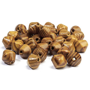 50pcs Natural Wooden Pine Beads 16mm DIY Necklaces Bead