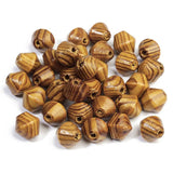 50pcs Natural Wooden Pine Beads 16mm DIY Necklaces Bead