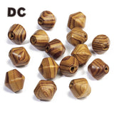 50pcs Natural Wooden Pine Beads 16mm DIY Necklaces Bead