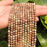 Small Stone Faceted Wooden Jaspers Spacer Beads 2-4mm