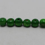 500 Green 8mm Round Wood Beads