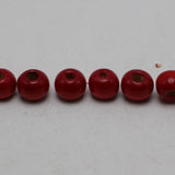 500 Red 8mm Round Wood Beads~Wooden beads