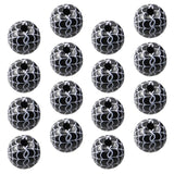 30 Pcs Decorate Cobweb Beads Round Wooden Wedding Halloween Jewelry