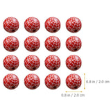 30 Pcs Decorate Cobweb Beads Round Wooden Wedding Halloween Jewelry