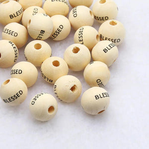 16mm Natural Wooden Beads Round Spacer Beads, DIY Jewelry Making Crafts