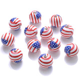 10/30Pcs Natural Wooden Beads Soccer Basketball Tennis Baseball Beads