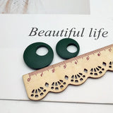 Natural Wood Beads for Earrings Making 50Pcs