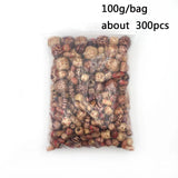 100g Wooden Pattern Beads Round Beads Natural Wood Spacer Charm Bracelet DIY