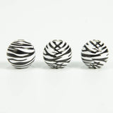 20Pcs Brown Leopard Wood Beads 16mm Round Wooden Spacer Beads