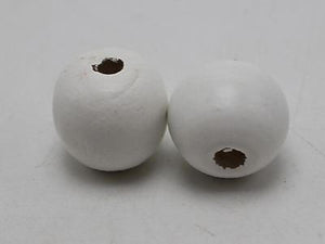 25 Large Round Wood Beads 20mm