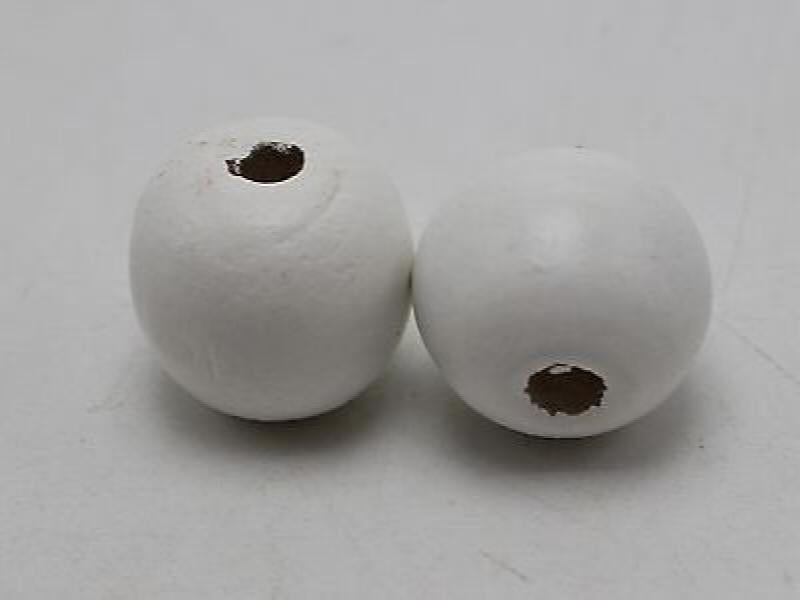 25 Large Round Wood Beads 20mm