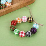 25pcs Multicolor Wooden Round Beads 16mm DIY Bracelet Necklace
