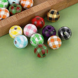 25pcs Multicolor Wooden Round Beads 16mm DIY Bracelet Necklace