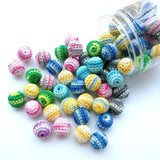 10pcs 16mm Multicolor Wooden Beads for Jewelry Making DIY