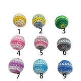 10pcs 16mm Multicolor Wooden Beads for Jewelry Making DIY