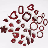 100pcs Wooden Bead Geometric Pendant for Earrings Jewelry Making