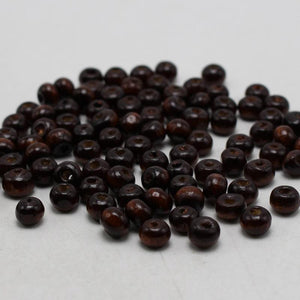 500 Brown 8mm Round Wood Beads