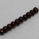 500 Brown 8mm Round Wood Beads