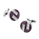 Square Crystal Cufflinks for Men's Business Banquet Wedding