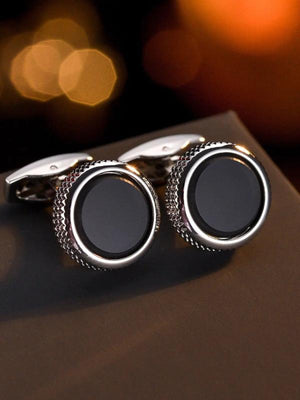 Hot Round Button Cufflinks Men's Shirt Cufflink Groom Accessories