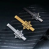 Spiral Star of David Tie Clip Stainless Steel Retro Judaism Amulet