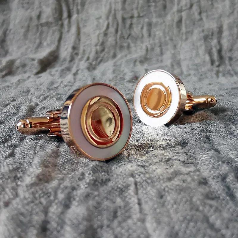 Pearl Fritillaria French Cufflinks for Men and Women