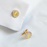 Pearl Fritillaria French Cufflinks for Men and Women