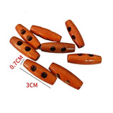 Wood Toggle Horn Buckles for Sewing Crafts Duffel Coat Overcoat