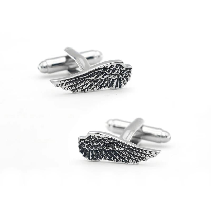 Men's Angel Wing Cuff Links Copper Material Cufflinks