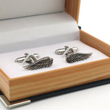 Men's Angel Wing Cuff Links Copper Material Cufflinks
