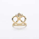 Square Scarf Buckle Rhinestone Brooch Metal Ring Clothing Accessory