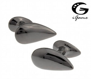 Gunblack Water Drop Copper Double Side Cuff Links