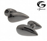 Gunblack Water Drop Copper Double Side Cuff Links