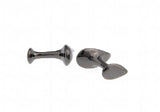 Gunblack Water Drop Copper Double Side Cuff Links
