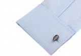 Gunblack Water Drop Copper Double Side Cuff Links