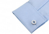 Men's Copper Double Ring Style Cuff Links
