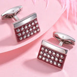 Silver Copper Square Cufflinks - Wedding Jewelry Gift
