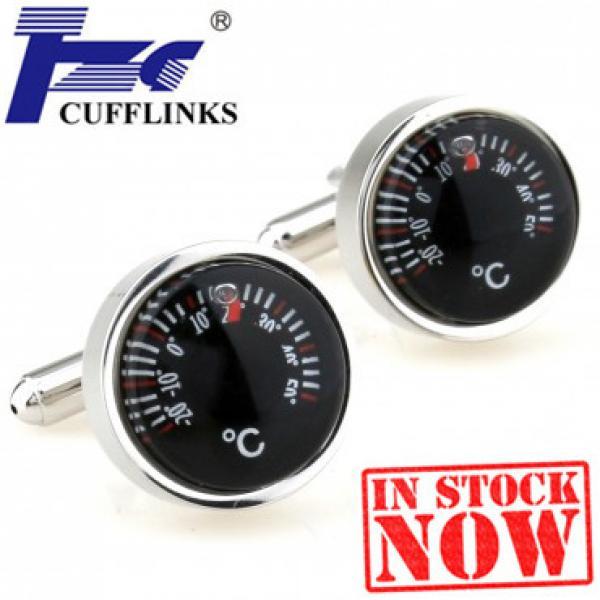 Round Thermometer Cufflink Cuff Link 2 Pairs